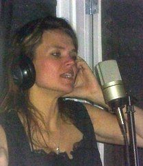 Pic of me in the vocal booth at 7 Urges studio 2009

