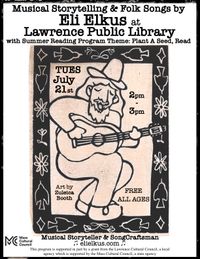 Musical Storytelling & Folk Songs by Eli Elkus at Lawrence Public Library