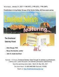 Emotional Sobreity, Sober Enough: managing perfectionism