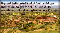 An atheist and a theologian go on a 12 step call...
