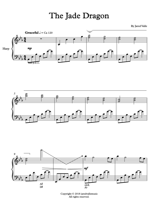 The Jade Dragon - Harp solo