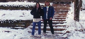 Ken and Mark while recording at Pachyderm Studios 2000
