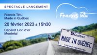 Lancement de mon album Made In Québec 20 février 2023 19h30