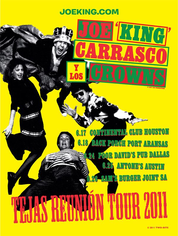 Joe King Carrasco y Los Crowns Reunion Tour Poster