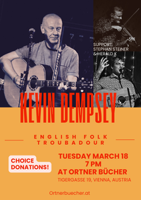 Meet an English Troubadour: Kevin Dempsey (support: Stephan Steiner & Herald K)