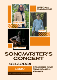 Songwriter's Concert - Mookie Brando, The Lefthander, Herald K
