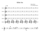 Killer Joe guitar ensemble arrangement