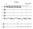 All Blues Guitar Ensemble Arrangement