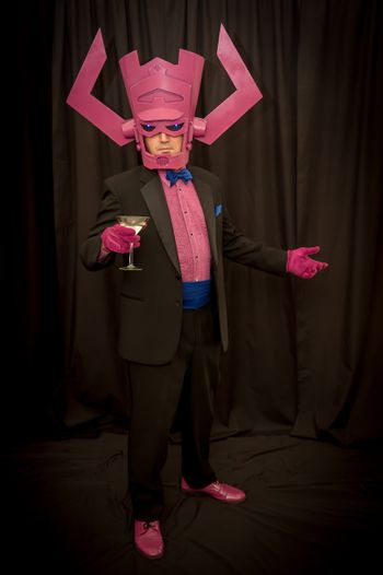 "Galactus" - Marvel-themed host & lounge singer; photo by Kelly Gardina
