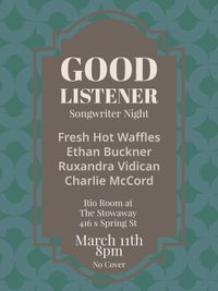 Ethan Buckner at Good Listener Songwriter Night