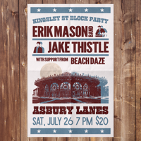Erik Mason Band @ Asbury Lanes: EP Release Show (w/ Jake Thistle and Beach Daze)