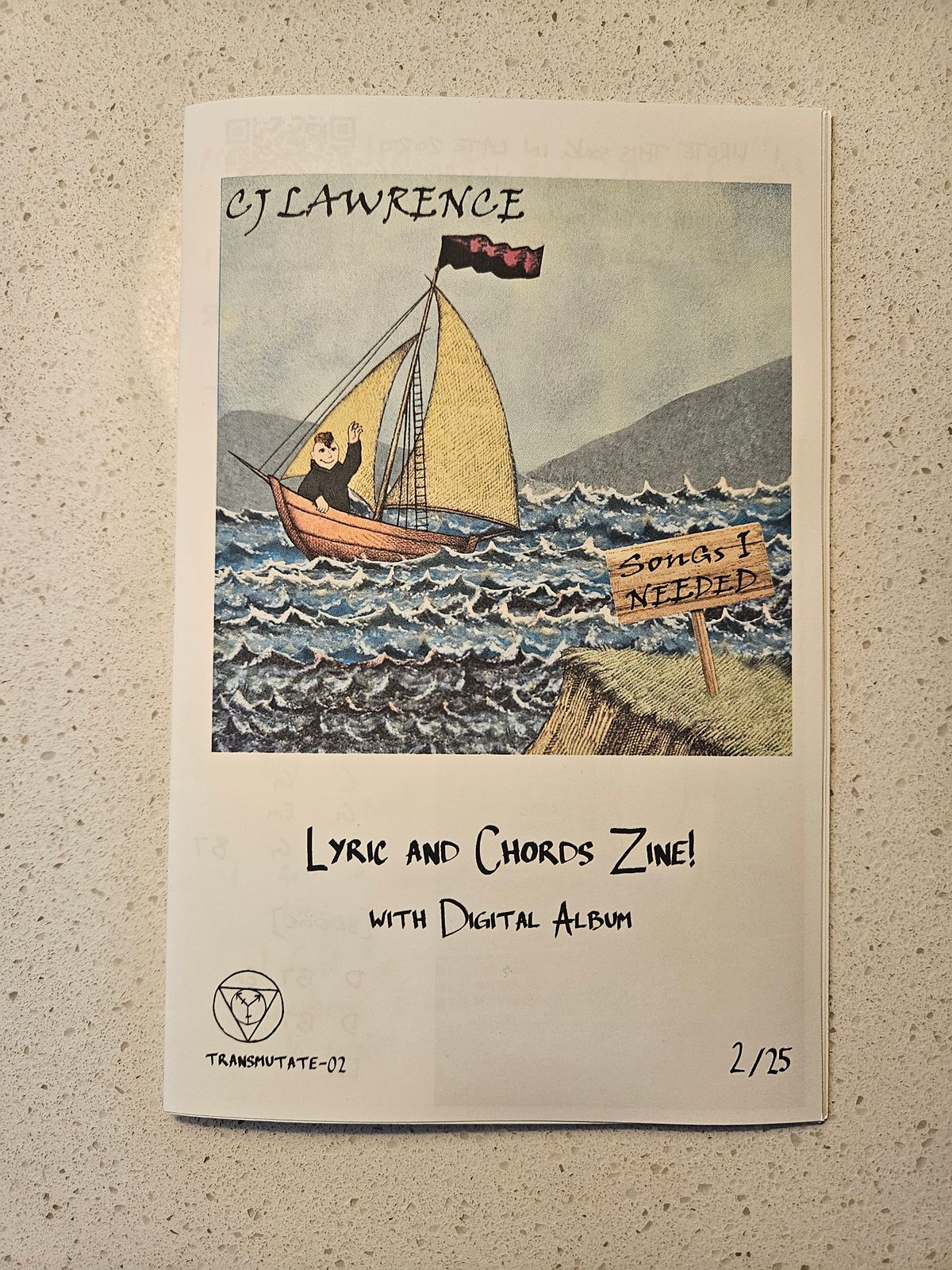 "Songs I Needed" Lyrics and Chords Zine 