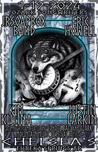 Justin Larkin, Kim Kutina & the Jamily Band, Eric Howell & the Ozark Cobras, JRSOAPbox Band
