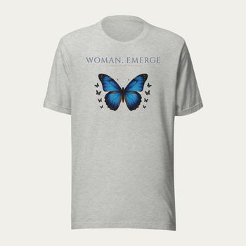 Woman, Emerge Tee · Athletic Heather · Front
