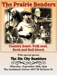 The Prairie Benders at Landmark Saloon