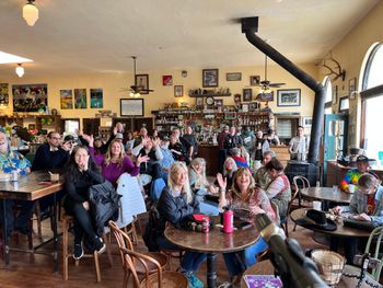Crowd at San Gregorio General Store waiting for us to start 4/2/2023
