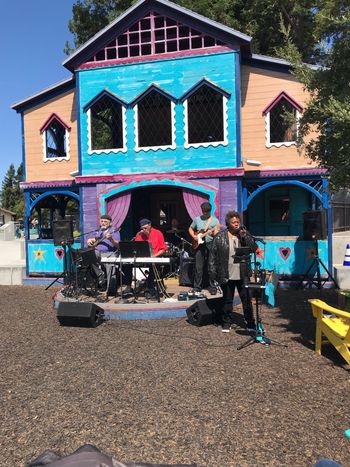Drini & the Bad Kats Band playing at Magical Bridge Playground Redwood City, Art Heals Event 9/2023
