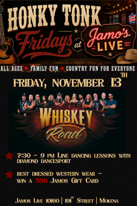 Honky Tonk Fridays | Whiskey Road & Line Dancing at Jamo's Live