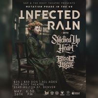 The Roxy and SNP presents:  Mutation Phase in the US tour w/ Infected Rain | Stitched Up Heart | Blood of Lilith