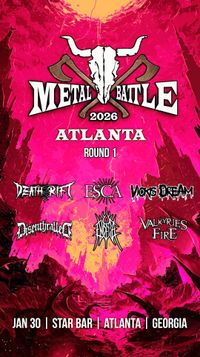 Wacken Metal Battle Atlanta Round 1 Jan 30th
