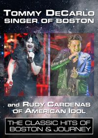 Tommy DeCarlo Singer of Boston with Rudy Cardenas of American Idol at Waterfest