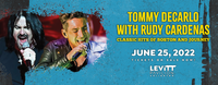 Tommy DeCarlo Singer of Boston with Rudy Cardenas of American Idol at Levitt Pavilion
