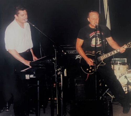 Tony Haley and Greg Dean performing