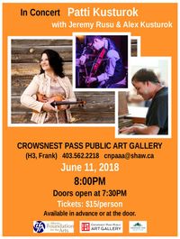 Patti Kusturok Alex Kusturok, & Jeremy Rusu in Concert