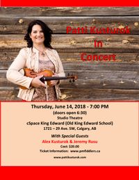 Patti Kusturok, Alex Kusturok, & Jeremy Rusu in Concert