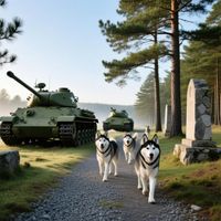 Huskies at the Army Heritage Trail by WooFDriver 2026