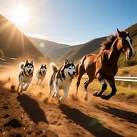The Husky and The Horse by WooFDriver 2026