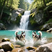Huskies at Kilgore Falls by WooFDriver 2026