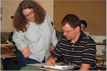 My good friend, Peppe Huss, comes from Sweden and was in my class in 2003 and it was a joy to have him back in my class again this year.
