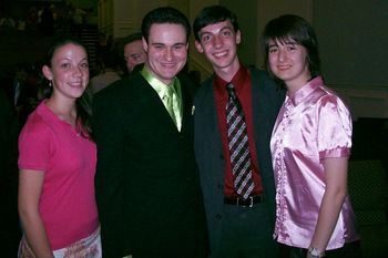 Katherine, I, Daniel and a 15 year old girl from Romania, named Raluca Bojor. She is an incredible piano player.
