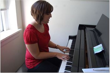 I didn't know she played the piano!
