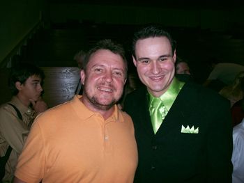 Kenny O'Neal and I on the final night.

