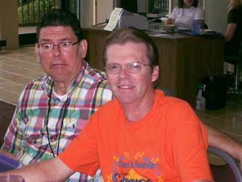 Rock Slaughter trying to smile about the cafeteria food, but Wess Adams just couldn't do it...

