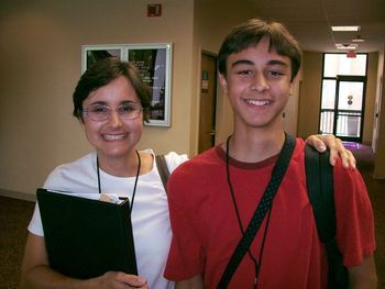 This is Jake Ramirez and his mom, Sheila.
