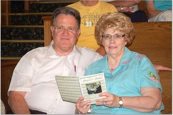 Pastor Ed Irwin and his wife Rebecca joined us for some sight singing.

