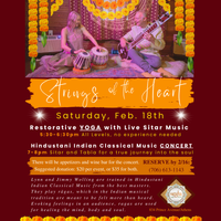  Restorative Yoga with Live Sitar & Hindustani Indian Classical Music Concert
