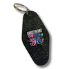 RETRO GLITTER KEYCHAIN