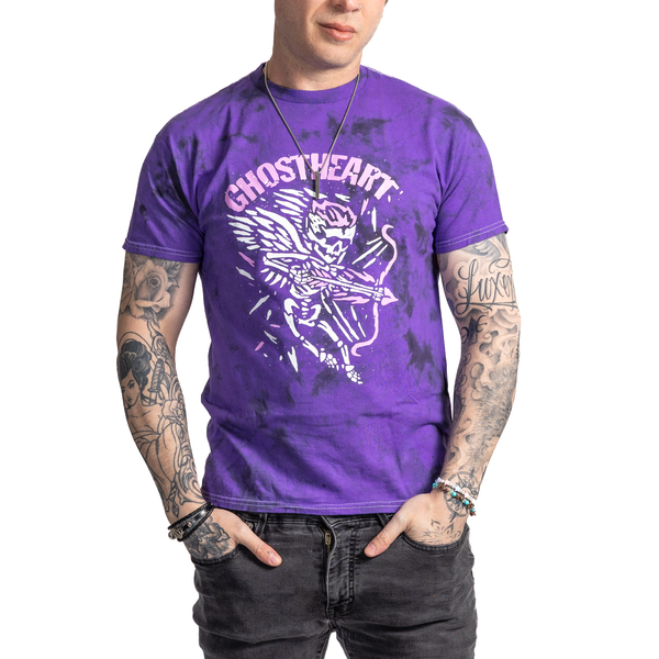 "ANGEL TEARS" ESSENTIAL T-SHIRT (TIE DYE PURPLE)