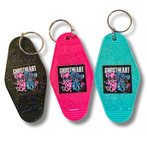 RETRO GLITTER KEYCHAIN