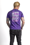 "ANGEL TEARS" ESSENTIAL T-SHIRT (TIE DYE PURPLE)