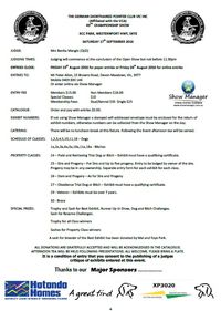 GSPCV Championship Show