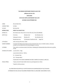 GSPCV Open Show