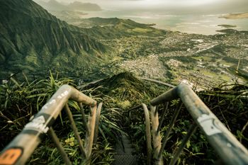 Haiku Stairs View

