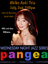 Jazz live @ Pangea NYC with John Di Martino(Piano & Yoshi Waki (Bass)