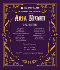 NYU Steinhardt Aria Night