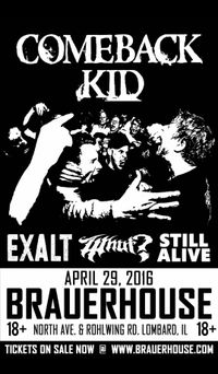 Brauerhouse show with COMEBACK KID!